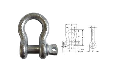 G209 US SCREW PIN ANCHOR SHACKLE