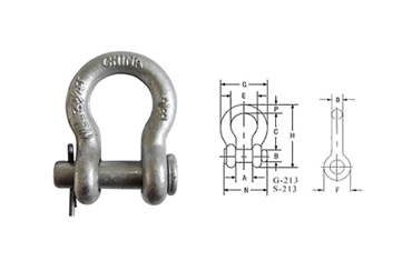 G213 US ROUND PIN ANCHOR SHACKLE