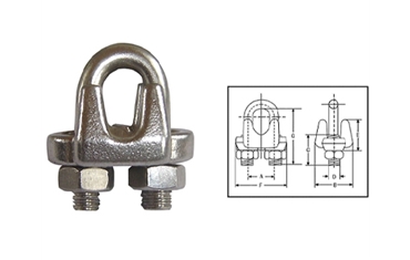 U.S. Type Drop Forged Wire Rope Clips-450D11				
