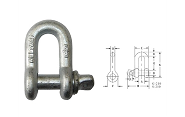 G210 US SCREW PIN CHAIN SHACKLE			