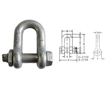G2150 US BOLT TYPE CHAIN SHACKLE