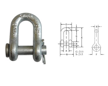 G215 US ROUND PIN CHAIN SHACKLE