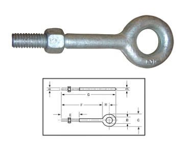 Regular Nut Eye Bolts G-291		