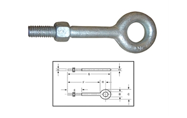 Regular Nut Eye Bolts G-291		