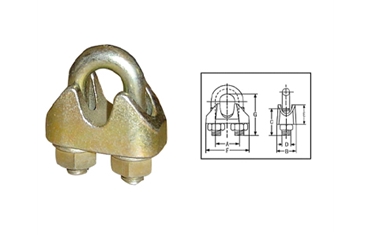 Din1142 Galv Malleable Wire Rope Clips				
