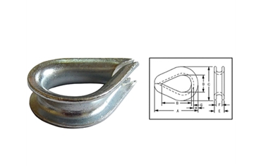 DIN 6899 Type"A"Wire Rope Thimbles			