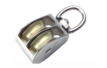 Double sheave pulley 		