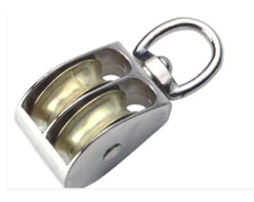Double sheave pulley 		